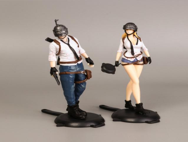 โมเดลฟิกเกอร์ PVC PUBG ผู้ชาย+ผู้หญิง