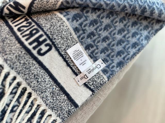 รับพรีออเดอร์ผ้าพันคอ Dior - Oblique Scarf Cashmere มีมัดจำ