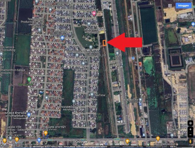 ขายที่ดินเปล่า ติดถนนซอย 2 ด้าน ติดหมู่บ้าน Villaggio ทำเลดี เหมาะทำเป็นที่พักอาศัย อ.บางกรวย จ.นนทบุรี