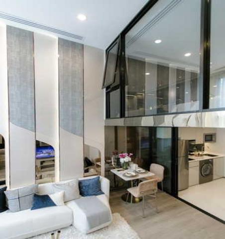 ขายดาวน์คอนโด SOHO Bangkok Ratchada ห้อง Duo Space โครงการใหม่ใจกลางเมือง ห่างจาก MRT ห้วยขวาง 200 เมตร 