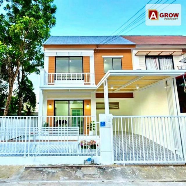 ม. พฤกษา54 คลองถนน-บางบัวทอง บ้านหลังมุม หลังบ้านเป็นสวนบรรยากาศปลอดโปร่งอากาศถ่ายเท