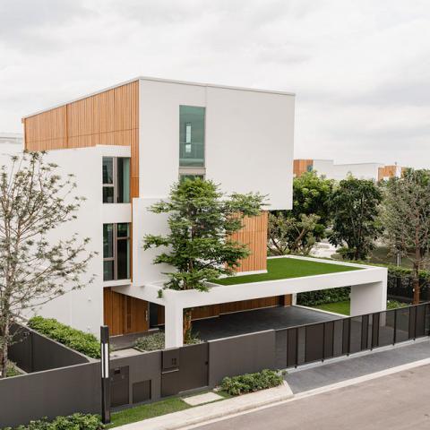 ให้เช่าบ้านเดี่ยว 3 ชั้น 324 ตรม. โครงการ วีเว่ พระราม 9 VIVE Rama 9 ใกล้สวนส่วนกลาง เฟอร์พร้อมอยู่ **รับสัตว์เลี้ยง 