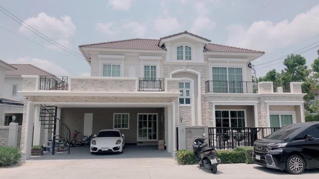 BH3281 ให้เช่า-ขาย บ้านเดี่ยว แปลงมุม โครงการ Grandio ลาดพร้าว - เกษตรนวมินทร์ บ้านเดี่ยวหรู สุดพิเศษ! แปลงมุมด้านหน้าเทควิวสวน