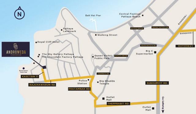 Condominium แอนโดนเมด้า คอนโด พัทยา Andromeda Condo ขนาดเท่ากับ 72 SQ.METER  11000000 B. VERY GOOD