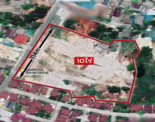 ที่ดินเปล่า ผังสีส้ม  แบ่งขายได้ สันทรายน้อย สันทราย