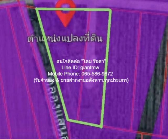 รหัส  DSL-201 Sale พื้นที่ดิน ที่ดินผังสีม่วง ต.คลองมะเดื่อ อ.กระทุ่มแบน จ.สมุทรสาคร เล่นใหญ่