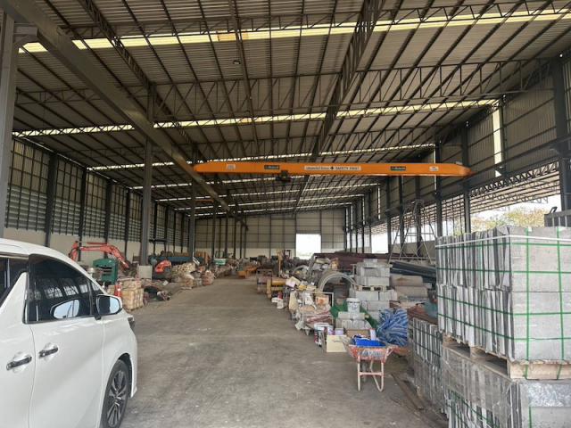BST829 ขายที่ดินพร้อมโกดัง เนื้อที่ 8 ไร่ 3 งาน 74.7 ตร.วา สำนักงาน และบ้านพัก - สามโคก ปทุมธานี