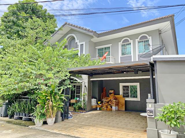 ตลาดวงศกร 2.5 กม. เลียบด่วนเอกมัย จตุโชติ ขาย-ให้เช่าคฤหาสน์ 5นอน บ้านเดี่ยว 54ตร.วา 280 ตร.ม. ม.นอร์ทกรุงเทพ 7.1 กม. 5นอน 