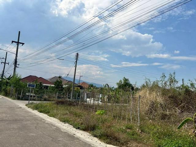 ที่ดินเปล่าถมแล้ว ติดถนน 2 ด้าน สันผักหวาน หางดง    
