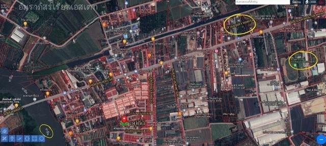 ขายที่ดินพร้อมสิ่งปลูกสร้างหลัง หมู่บ้านอ่างทองธานี ใกล้การไฟฟ้ากระทุ่มแบน
