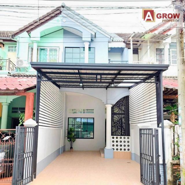 หมู่บ้านเสนาวิลล่า 8 ซอยพระยาสุเรนทร์ 42 บ้านต้นซอย เฟอร์นิเจอร์ครบ ตกแต่งใหม่พร้อมเข้าอยู่