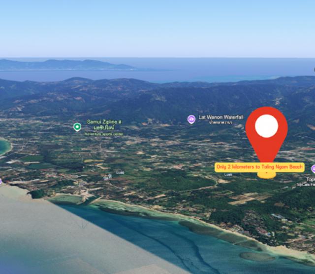 1 Rai Land for Sale in Taling Ngam Koh Samui Prime location near the beach perfect for a home or resort