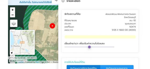 ขายที่ดินเปล่า ทำเลทอง อำเภอศรีราชา จังหวัดชลบุรี