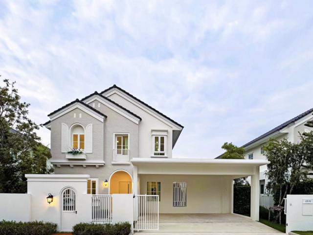 ให้เช่าบ้านเดี่ยวหรู 2ชั้นเนื้อที่ 77.4ตร.ว พื้นที่ใช้สอย 310ตร.ม 4ห้องนอน 4ห้องน้ำ เฟอร์ครบ ถนนบางนาตราด ก.ม 15  ราคาเช่า 150,000 บ/ด