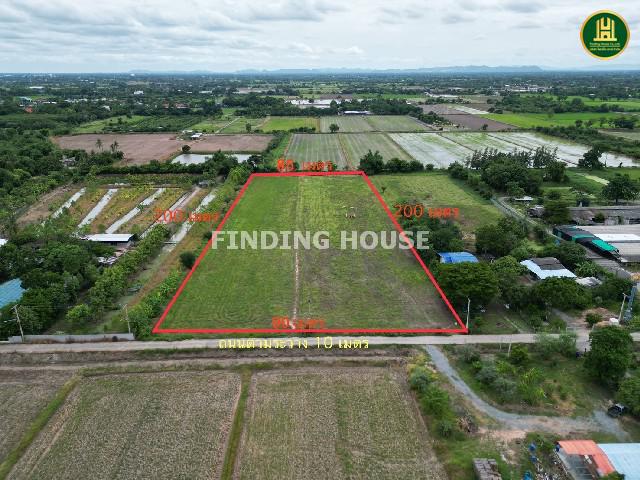 ขายที่ดินสุพรรณ ดอนเจดีย์ 10 ไร่ 2 งาน 53 ตร.วา (ผังสีเขียว) เหมาะปลูกบ้าน สร้างโกดัง ทำเกษตร