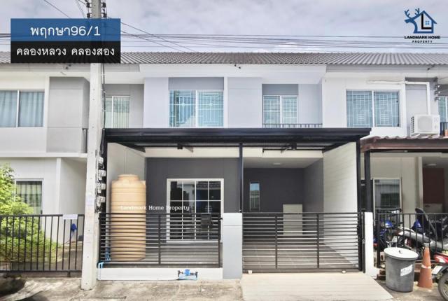 lN-034 ขายทาวน์โฮม 2 ชั้น พฤกษา96/1 คลอง2 คลองหลวง บ้านพร้อมอยู่ รีโนเวทใหม่ เนื้อที่ 17.8 ตรว 3นอน 2น้้ำ