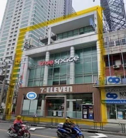 ขายอาคารพาณิชย์ 5.5 ชั้น พร้อมที่ดิน 61 ตร.วา ติดถนนอโศก  ผังเมืองสีแดง FAR 10