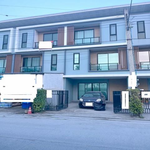 ทำเลดี วัดคลองปลัดเปรียง 200ม.MRT ศรีลาซาล 1.3 กม. บางแก้ว ให้เช่าทาวน์โฮม 3 ชั้น  23 ตร.วา. 280 ตร.ม. M  ติดถนนใหญ่บางนา กม.5