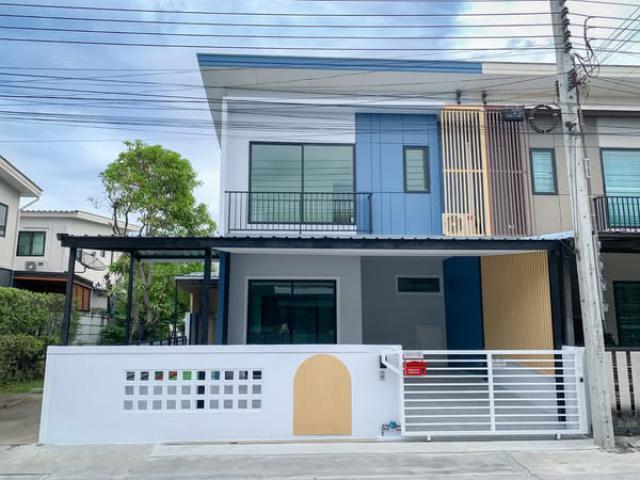 ขายทาวน์โฮม ม.พฤกษาวิลล์ หลังมุม รีโนเวทใหม่ ใกล้นิคมเจโม ฟรีโอนทาวน์โฮมหลังมุม