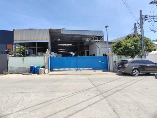 ให้เช่าอาคารโรงงาน/โกดัง/คลังสินค้าเนื้อที่ 1-1-0 ไร่  1,800 ตร.ม ออฟฟิศ 2 ชั้น มีเครน มีใบ ร.ง.4  ถนนเทพารักษ์ ก.ม 12  ราคาเช่า 130,000 บ/ด